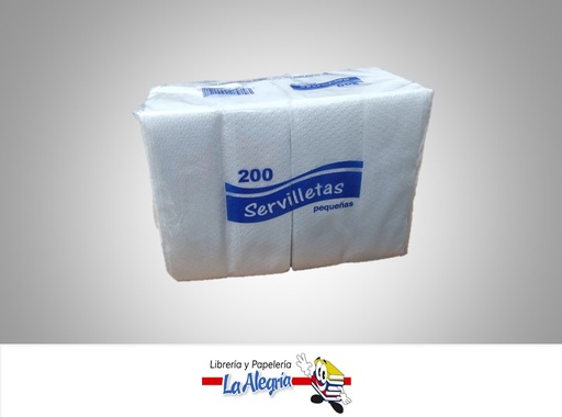 [7591922000191] SERVILLETA PEQUEÑA PAQUETE 200 UND MARCA BRILUX
