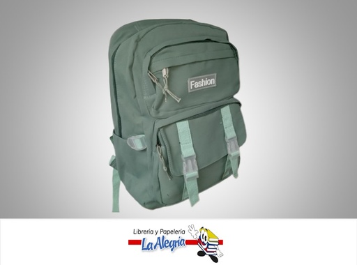 [BAFP2] MORRAL ESCOLAR FASHION TURQUESA MARCA BOSSITO