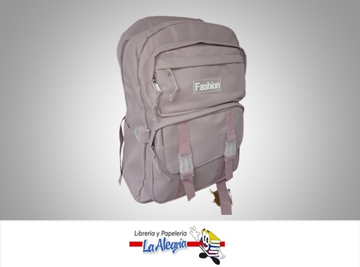 [BAFP3] MORRAL ESCOLAR FASHION LILA MARCA BOSSITO