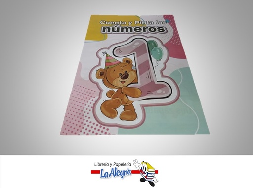 [2459121010494] CARTILLA CUENTA Y PINTA LOS NUMEROS MARCA CANAIMA