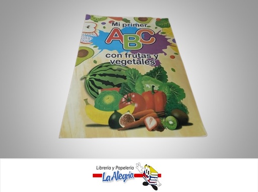 [2459121010487] CARTILLA MI PRIMER ABC CON FRUTAS Y VEGETALES MARCA CANAIMA