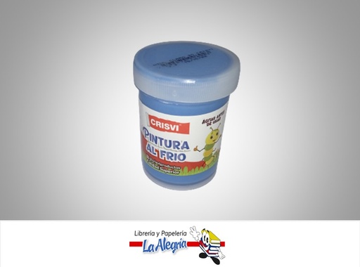 [7598874008923] PINTURA AL FRIO 80 GR AZUL CLARO MARCA CRISVI