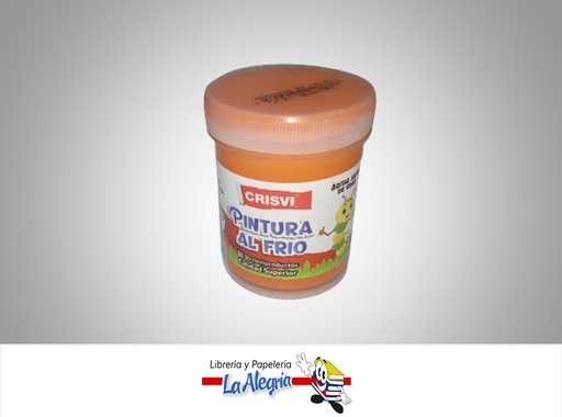 [7598874008886] PINTURA AL FRIO 80 GR NARANJA MARCA CRISVI