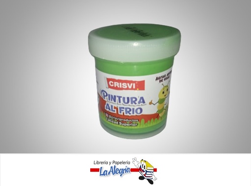 [7598874008916] PINTURA AL FRIO 80 GR VERDE CLARO MARCA CRISVI