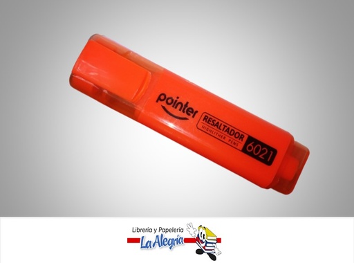 [FP6021NA] RESALTADOR FLOURECENTE 6021 NARANJA MARCA POINTER