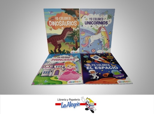 [6014417081037] COLECCION YO COLOREO II 4 TITULOS TEMATICA INFANTIL EDITORIAL SICOBEN