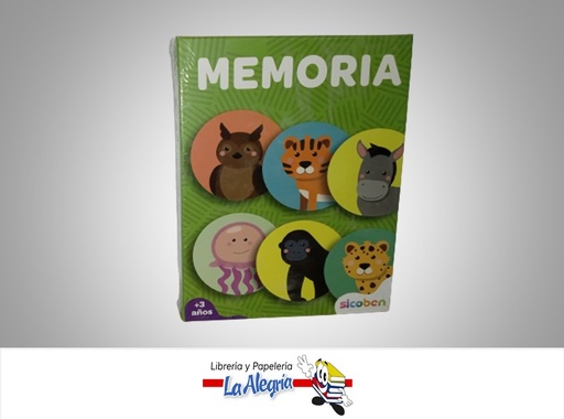 [6014417127131] JUEGO MEMORIA ANIMALES 25 PZAS MARCA SICOBEN