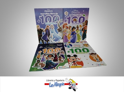 [6014417035016] LIBRO DE STICKERS 10 PAGINAS +100 STICKERS DISNEY MARCA EDITORIAL SICOBEN