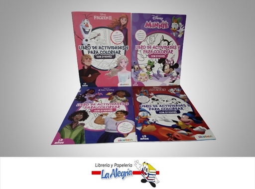 [6014417056066] LIBRO DE ACTIVIDADES Y COLOREAR 24 PAGINAS DISNEY MARCA EDITORIAL SICOBEN