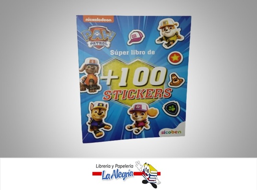 [6014417063019] LIBRO DE ACTIVIDADES +100 STICKERS PAW PATROL MARCA EDITORIAL SICOBEN