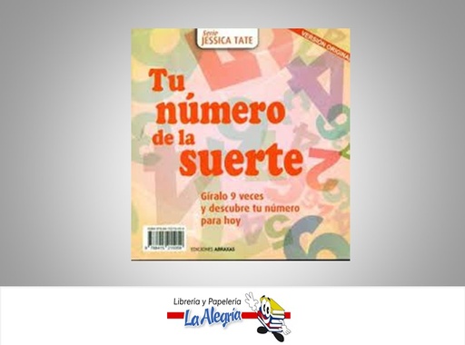 [9788415215059] TU NUMERO DE LA SUERTE TEMATICA ESOTERISMO AUTOR JESSICA TATE MARCA ABRAXAS