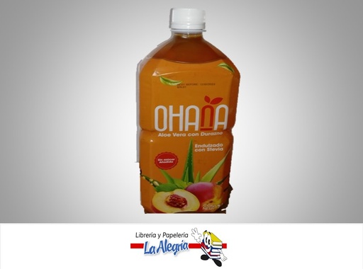 [7596756312205] JUGO DE ALOE VERA CON DURAZNO 1LT MARCA OHANA