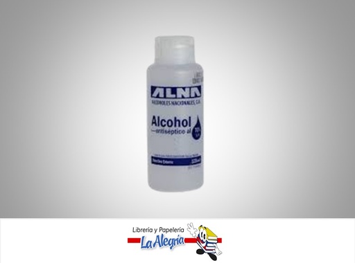 [7593255000244] ALCOHOL ANTISEPTICO 100CC 70% UND MARCA ALNA