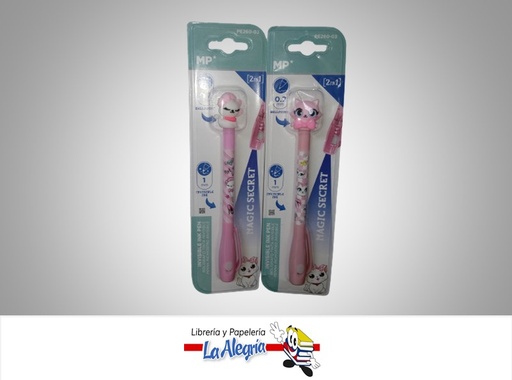 [8435250904754] BOLIGRAFO TINTA INVISIBLE MAGICO GATOS PE260-01;  0.7MM Y 1.0MM MARCA MP