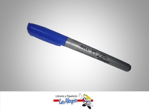 [BPFAZ] MARCADOR PUNTA FINA AZUL MARCA BULL