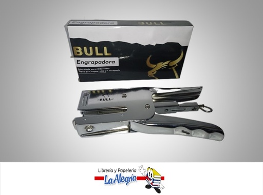 [8089897456796] ENGRAPADORA ALICATE GRAPA LISA/CORRUGADA MARCA BULL