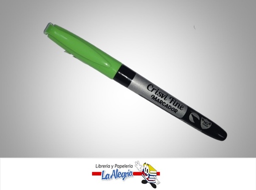 [MPF073] MARCADOR PUNTA FINA VERDE LIMON UND MARCA CRISVI