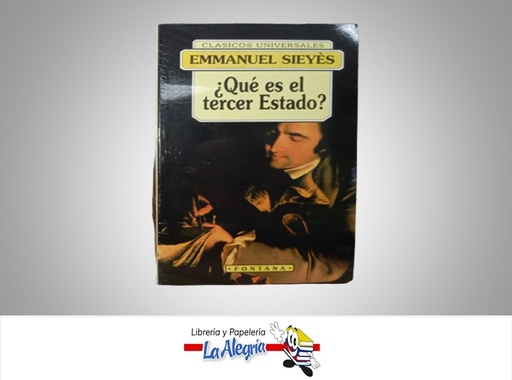 [9788484611417] ¿QUE ES EL TERCER ESTADO? TEMATICA POLITICA AUTOR ENMANUEL SIEYES MARCA FONTANA
