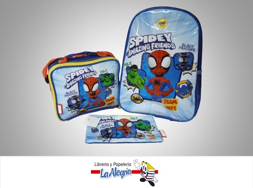 [7591525164481] MORRAL/CARTUCHERA/LONCHERA 959090 COMBO SPIDEY MARCA CAPI