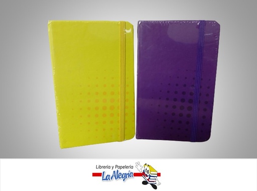 [7453010077402] LIBRETA NOTA CON LIGA NB1705A61 14X8.9 CM 2 COLORES MARCA POINTER