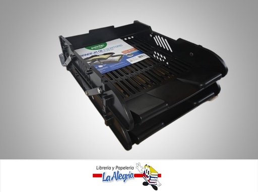 [7453038493888] BANDEJA ESCRITORIO PLASTICA 2 DIVISIONES DOTY2N NEGRA MARCA POINTER