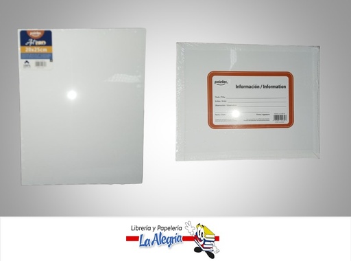 [7453038422307] LIENZO ARTPRO LN2025W 20X25CM BLANCO MARCA POINTER