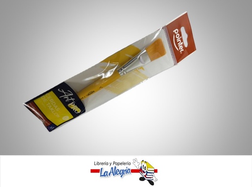[7453038449953] PINCEL PLANO #1 ARTBR1 AMARILLO MARCA POINTER