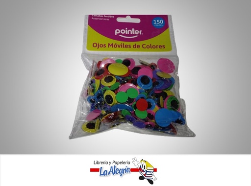 [7453078516608] OJO LOCO EY52770 TAMAÑO SURTIDOS  PAQUETE 150 PZA MARCA POINTER
