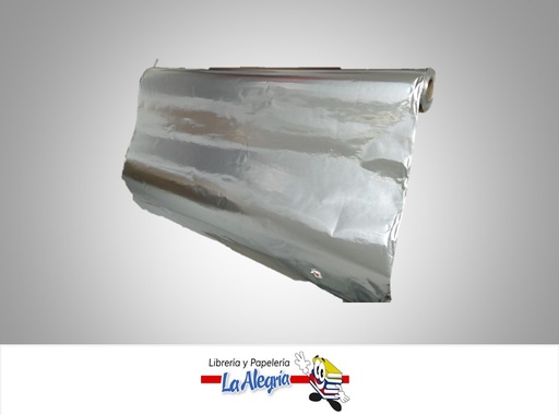 [PAMEPL050] PAPEL METÁLIZADO 60CM PLATA X METRO MARCA POINTER