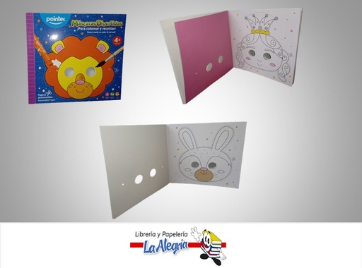 [7453038488532] CUADERNO PARA COLOREAR Y RECORTAR MDB20016; 16 MASCARAS MARCA POINTER