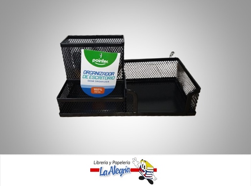 [7453078537689] ORGANIZADOR DE ESCRITORIO MALLA DO9003  PEQUEÑO NEGRO MARCA POINTER