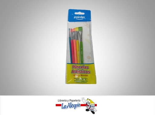 [7453038486095] PINCEL ARTISTICO BRUSHES AB5C PAQ 5 PZA MARCA POINTER