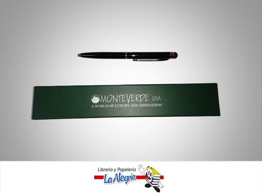 [080333102756] BOLÍGRAFO POQUITO STYLUS BLACK ATTIRE UND MARCA MONTEVERDE