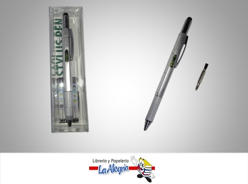 [080333737026] BOLIGRAFO STYLUS 7 EN 1 PLATA (SILVER) UND MARCA MONTEVERDE