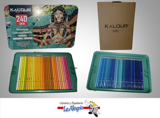 [KALAUR240] LAPICES DE COLORES LATA 240 COLORES MARCA KALOUR