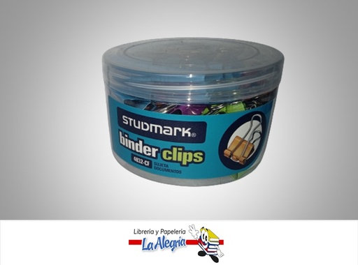 [7453015153316] BINDER CLIP ST04032CF 32 MM 24 UND 4 COLORES MARCA STUDMARK