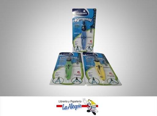 [7453015145595] COMPAS DE PRECISION PLASTICO CON MINA DE REPUESTO ST06625XD MARCA STUDMARK