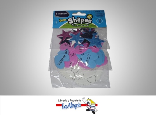[7453015149975] FIGURA FOAMI ESTRELLA, CORAZON Y ALAS ST-EVS-102 MARCA STUDMARK