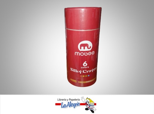 [6970840601177] LAPICES DE COLORES SINTETICOS  MB  CJ.6ST. 6 COL.C/U.SILLKY-ACUARELABLE RETRACTIL LARGO 130MM. MARCA MOBEE