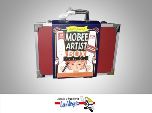 [6970840606325] LAPICES DE COLORES/MARCADORES/PASTELES/BORRAS SET MIXTO MB  ESTUCHE EXHIBIDOR 97 PZA MARCA MOBEE