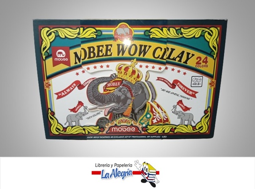 [6970840601856] SET PARA MANUALIDADES MB CAJA ARTISTICA CON 24 COLORES SUPER PLASTILINA WOW SPECIAL EFECTS MARCA MOBEE