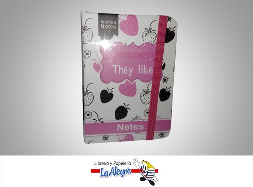 [6937522570862] LIBRETA DE NOTA CON LIGA NA780086 7.5X10.5CM MARCA S/M