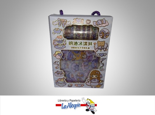 [6973985831096] WASHI TAPE Y STICKERS KAWAI SCRAPBOOKING  MARCA S/M