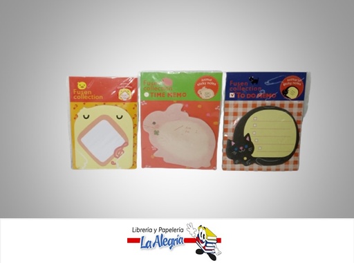 [POSTANIMADO] NOTA AUTOADHESIVA FUSEN COLLECTION MARCA  S/M