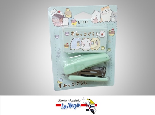[6974687550155] ENGRAPADORA DE BOLSILLO E015 ANIMADO CON GRAPA  MARCA S/M