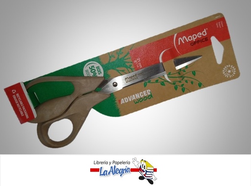 [3154144991117] TIJERA MULTIUSO MANGO DE MADERA 8"1/4 MARCA MAPED