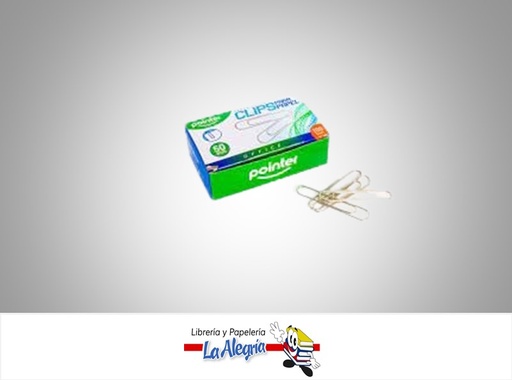 [7453038424592] CLIPS METALICOS PC50MM100; CAJA 50 UND MARCA POINTER