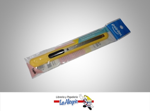 [7453078504674] EXACTO RETRACTIL PLASTICO 9MM CT22155 MARCA POINTER