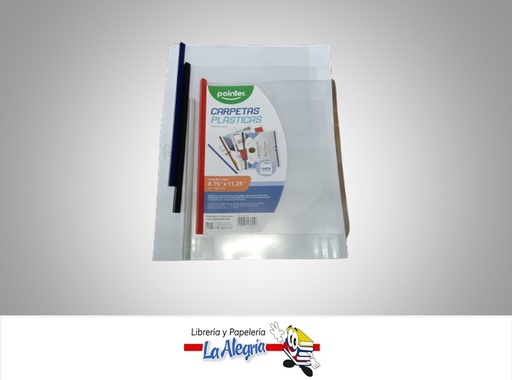 [7453078537450] CARPETA PLASTICA CON BARRA A1213-T2CARTA MARCA POINTER