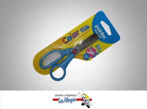 [7453078524306] TIJERA ESCOLAR PUNTA ROMA 5" SSC015 COLOR KIDS MARCA POINTER